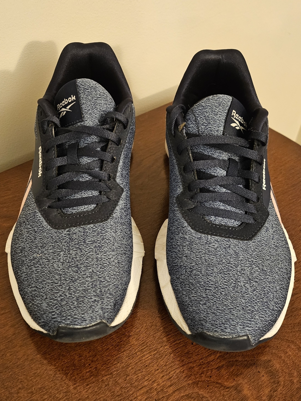 Reebok Navy Heather Running Sneakers